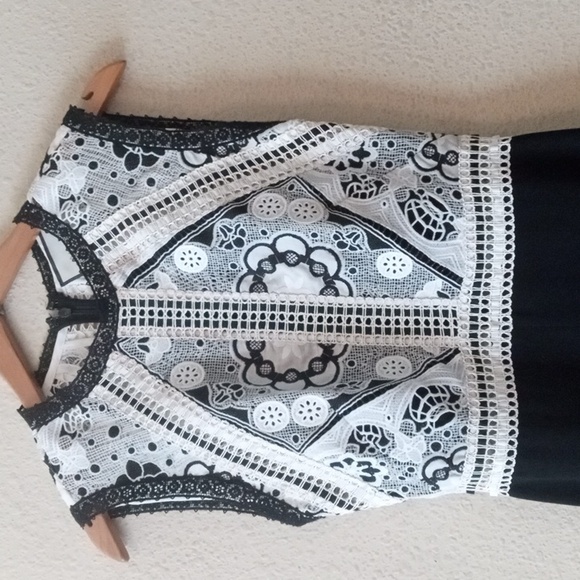 Alexis Black and White Jumpsuit - Picture 5 of 12